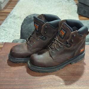 Timberland PRO Brown Work Boots with Steel Toe